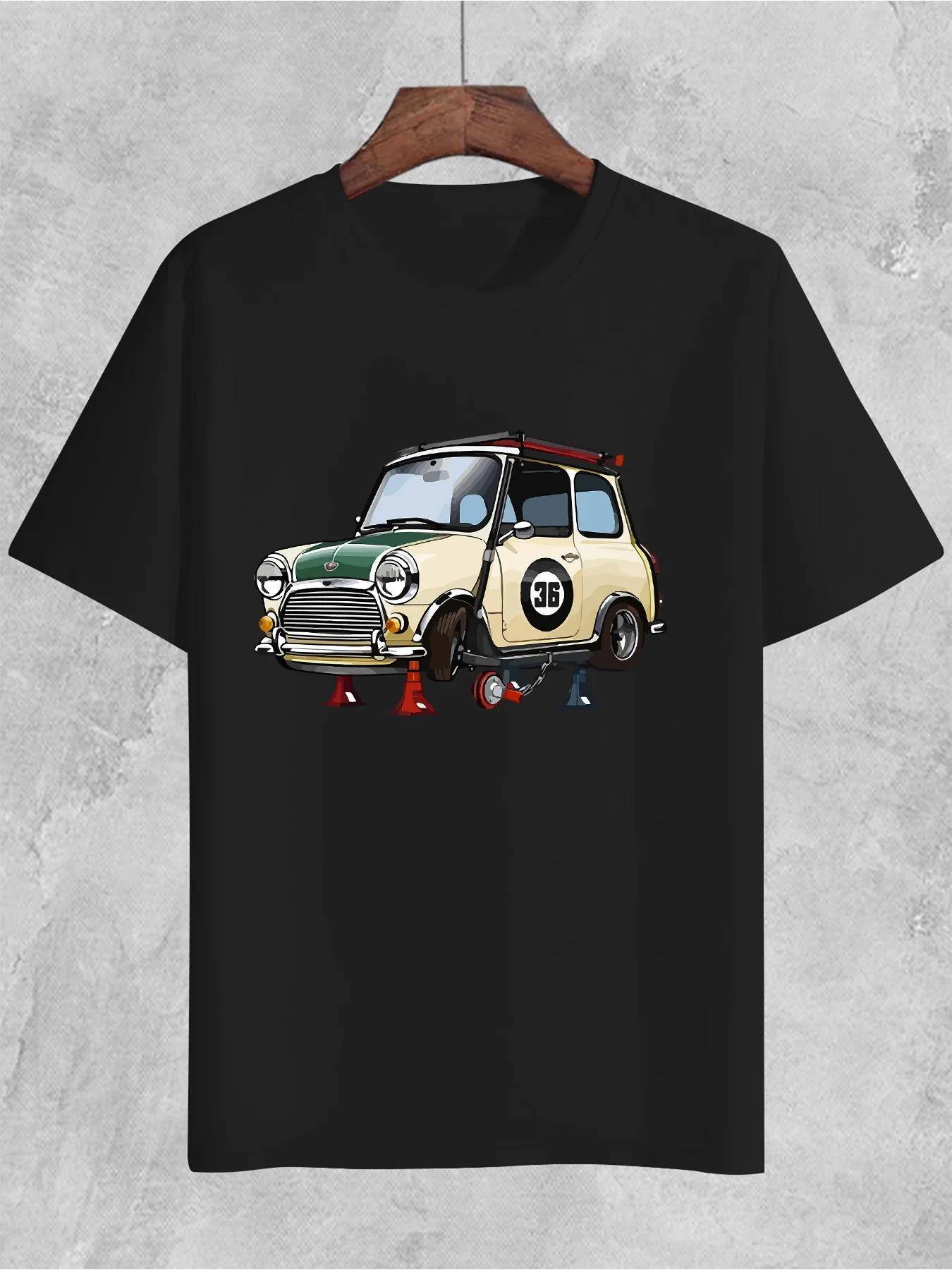 Men'S Vintage Car Graphic T-Shirt | Retro Automotive Tee with Beetle Design, Lightweight Summer Shirt for Casual Streetwear and