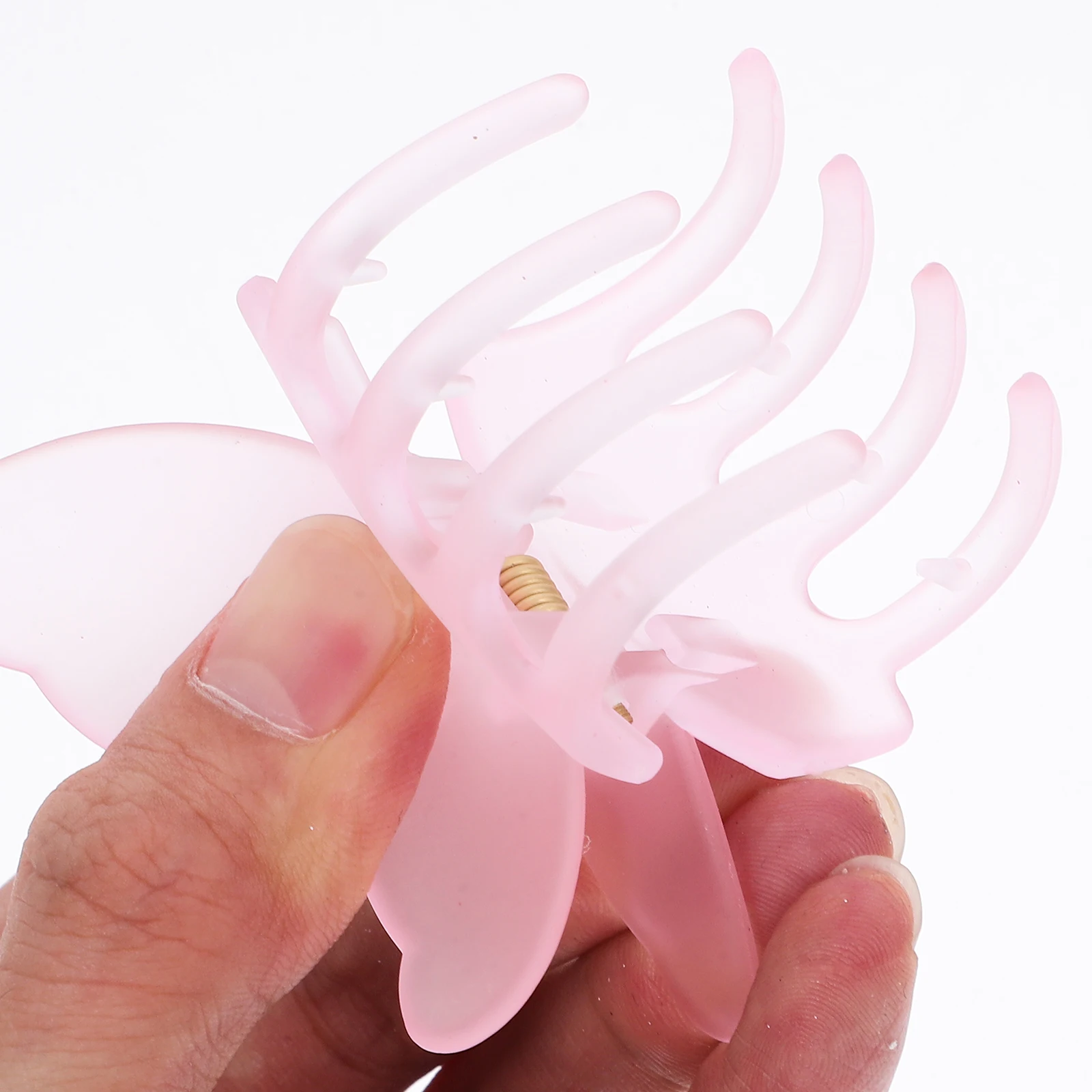 

8pcs Matte Butterfly Shaped Decorative Claw Women Accessory Large Hair Styling Tool For Girls Decorative Hair Claw