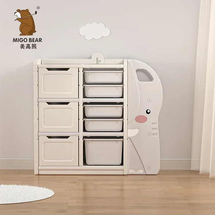 Children Toy Storage Rack Storage Cabinet Large Capacity Multi Layer Shelving Baby Toy Shelf Finishing Cabinet