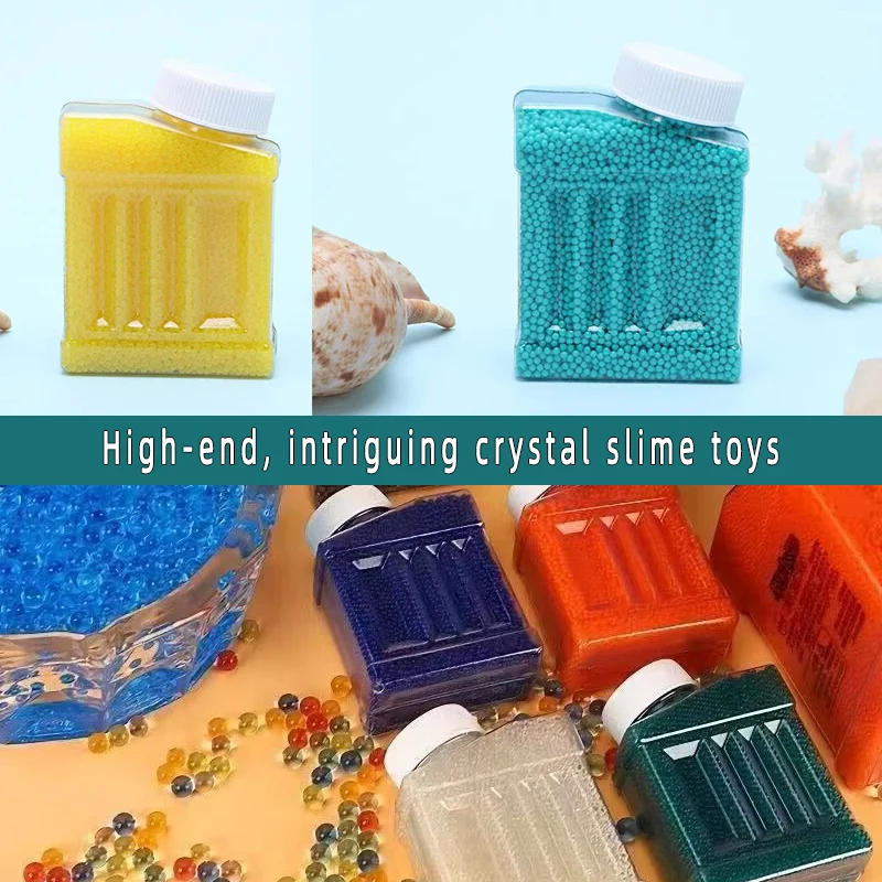 كريستال التربة الطين شفافة ملونة ألعاب أطفال حبات الماء أطفال الزهور 7-8 ملم الكريات قسط ماصة