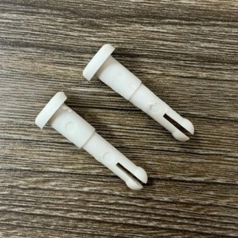 زوج من البلاستيك الأبيض لراحة الجبين ملحق مسند الجبين ورقة تحديد قضيب مقياس انكسار العيون مشبك ورق دبوس تثبيت دبوس