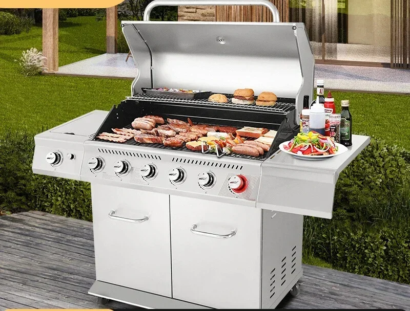 

B & B газовый барбекю, большая коммерческая вилла для барбекю, бездымная стойка для барбекю, 6 горелок