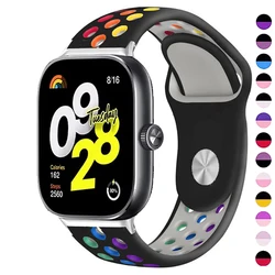 Soft Breathable Silicone Strap For Xiaomi Mi Band 9 Pro/8 Pro Strap Sports Bracelet Wristband For Redmi Watch 4 Watchband Correa