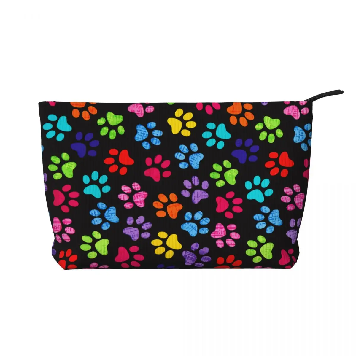 Custom Colorful Animal Footprint Dog Paw Prints Cosmetic Bag Women Large Capacity Makeup Case Beauty Storage Toiletry Bags