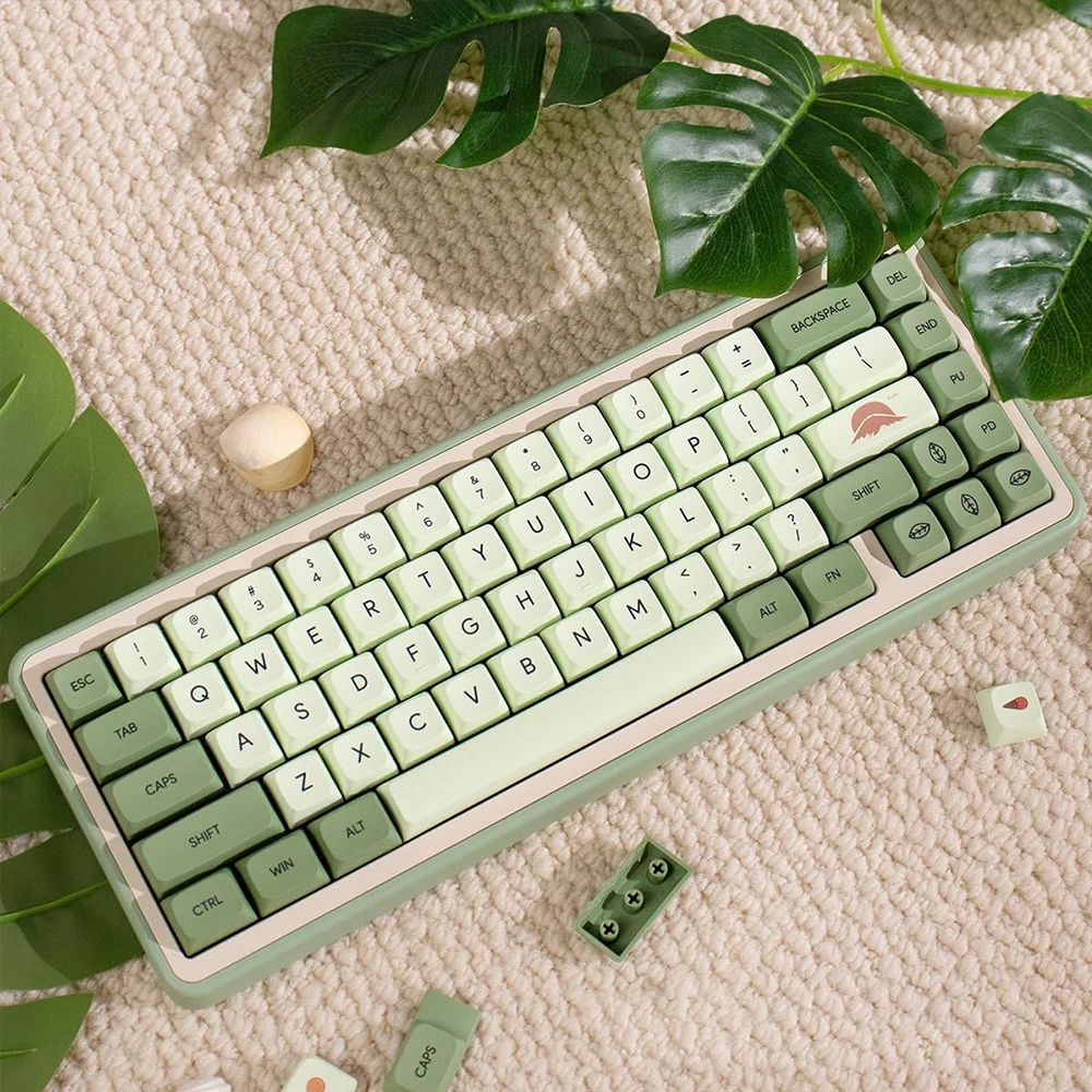 123 Keys Matcha XDA Profile PBT Keycaps Arabic Korean Japanese Russian Thailand Keycap For Mechanical Keyboard custom Key Caps