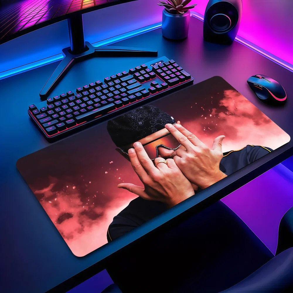 Rapper J-Jul Mouse Pad Non-slip Thickened MousePad Large Writing Lockedge Office Student Gaming Cushion
