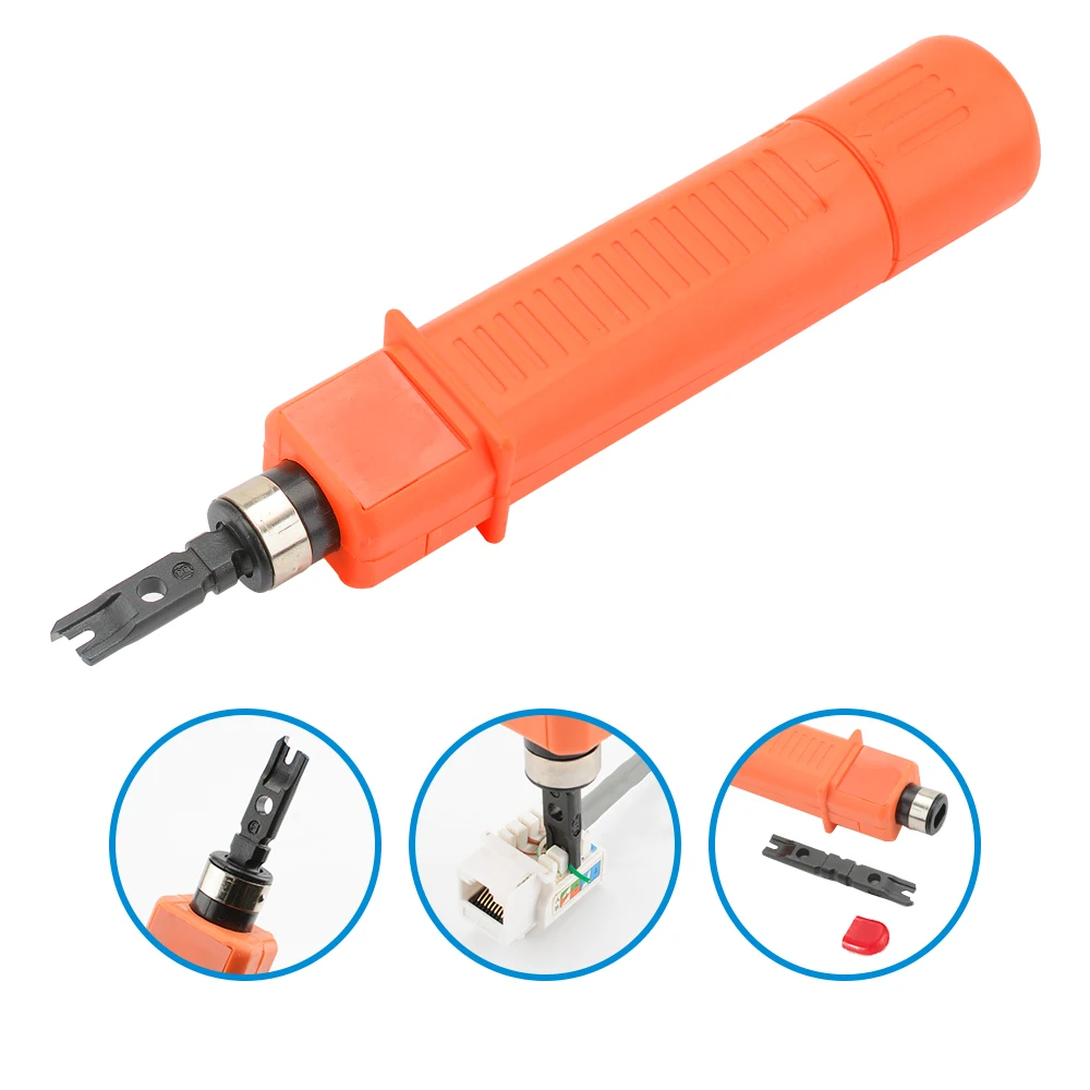 أداة ثقب للأسفل لـ 110/88 متعددة الوظائف من نوع كرون IDC/سلك الشبكة Cat5 وأدوات طرفية لتأثير إدخال الهاتف