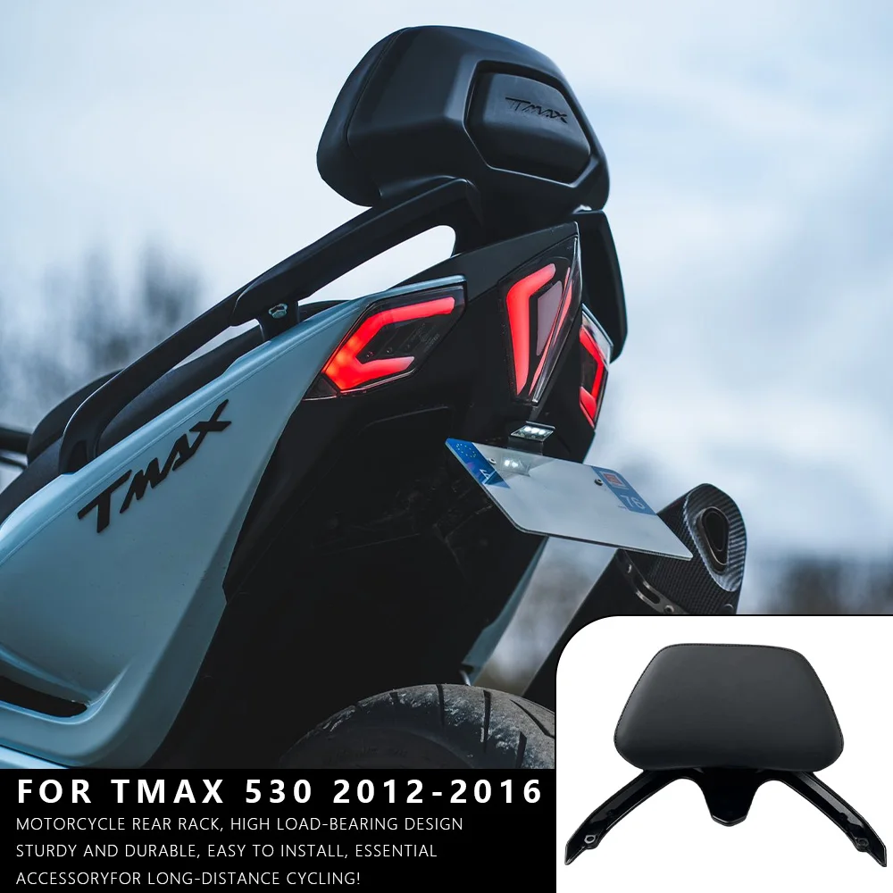 

MTKRACING for YAMAHA TMAX 530 2012-2016 Motorcycle Backrest Rear Passenger Seat Back Rest Stay Protection Pad Accessories
