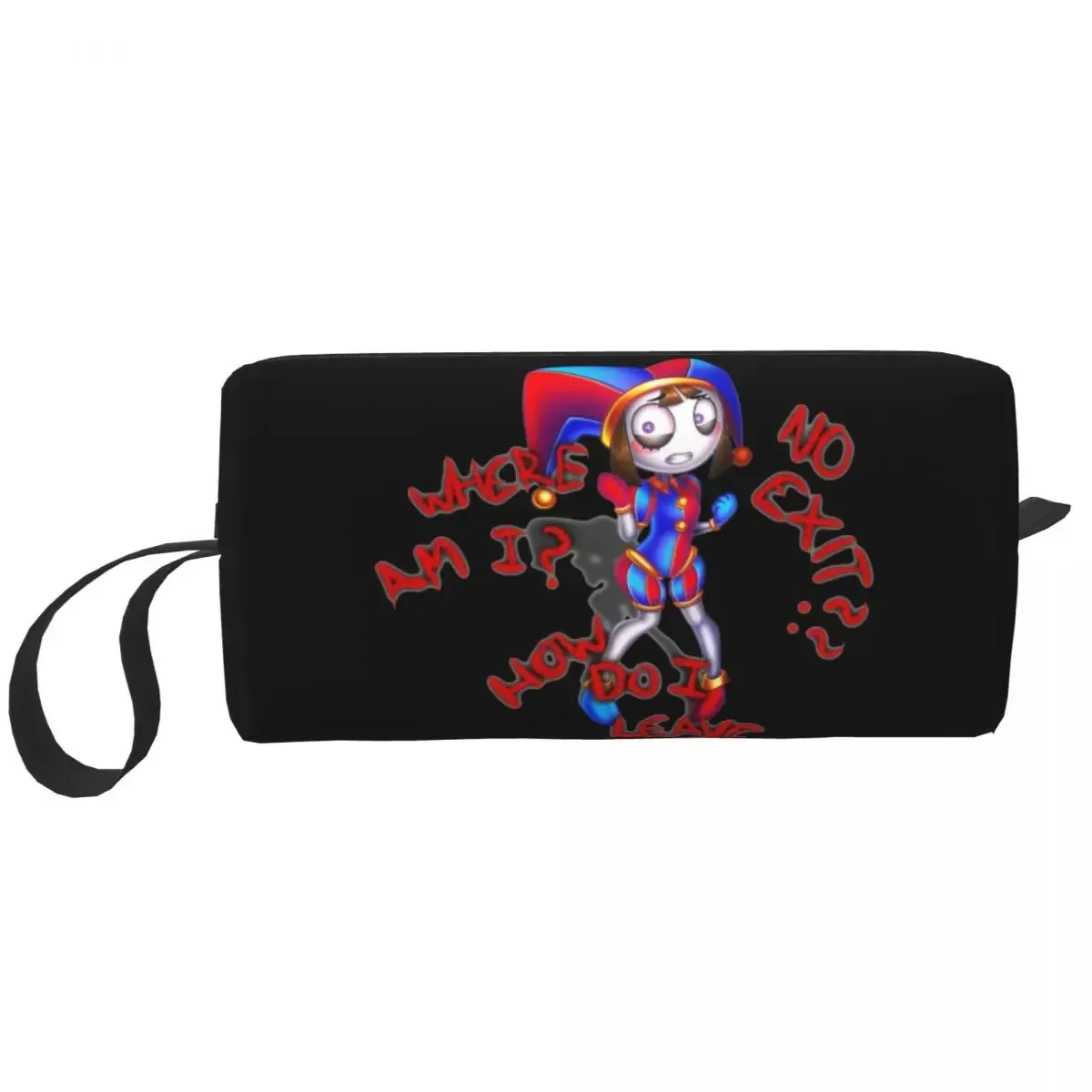 

The Amazing Digital Circus Pomni Makeup Bags Anime Cartoon Women Cosmetic Bag Stylish Waterproof Makeup Organizer Case