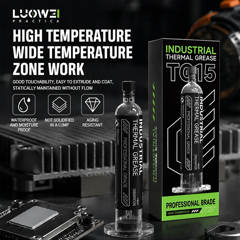 LUOWEI TQ15 Professional Thermal Paste Fast Heat Dissipation Waterproof Non-Drying Grease for iP Mobile Phone CPU GPU Repair