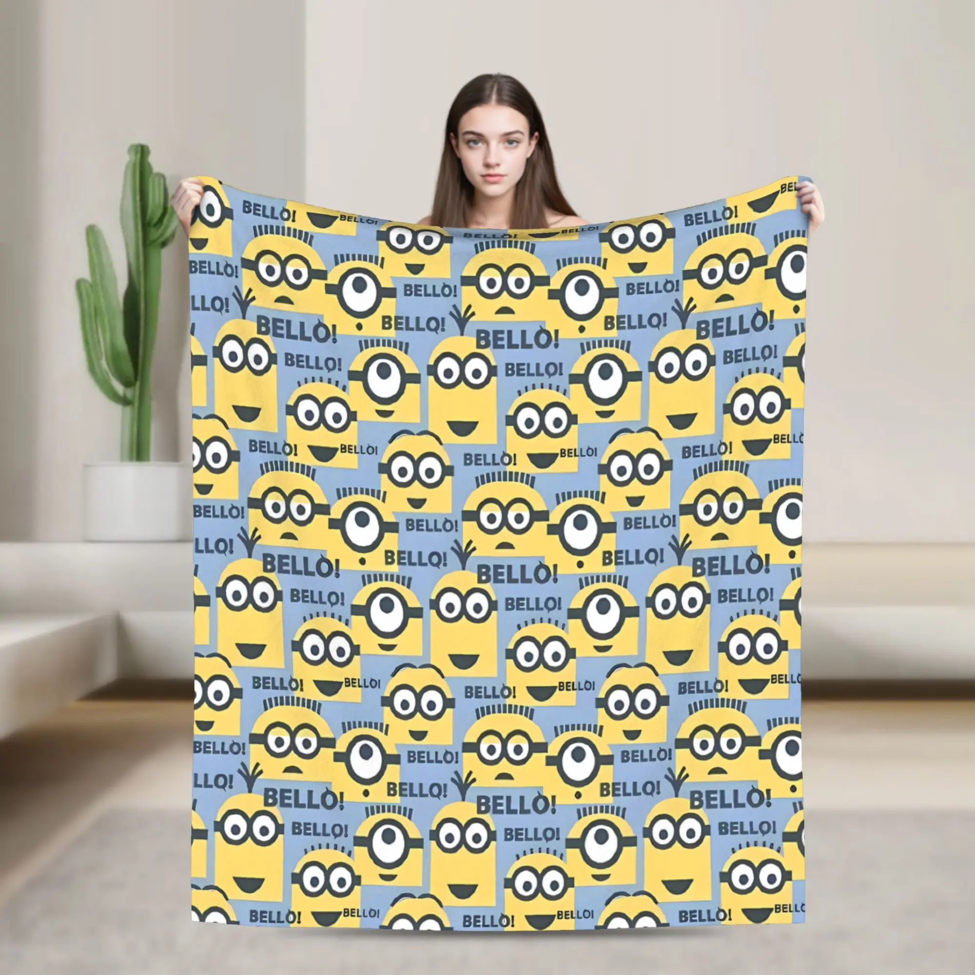 Cartoon M-Minions Blankets Quality Super Warm Throw Blanket Winter Kids Home Decor Funny Bedspread image 3