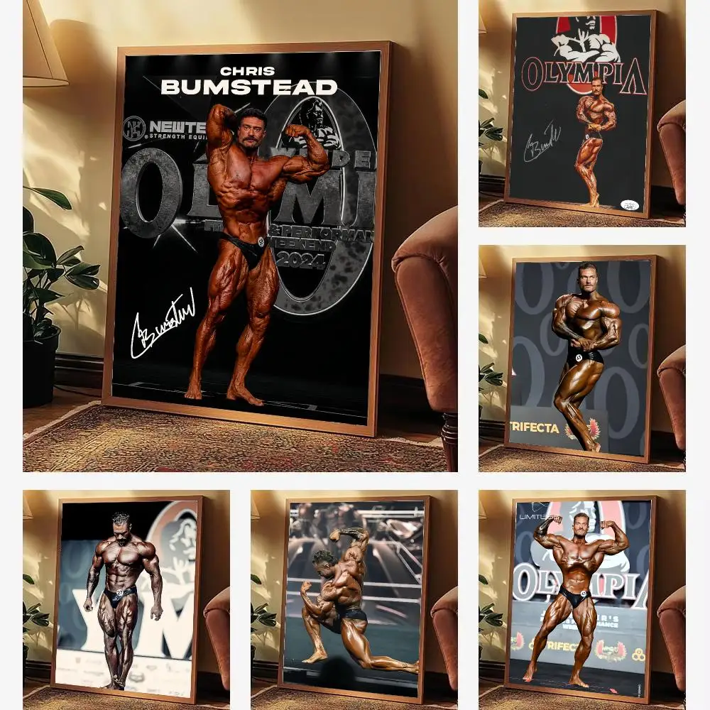 Chris Bumstead Bodybuilder Fitness Poster Aesthetic Wall Art for Bedroom Study Office Home Decor Gift