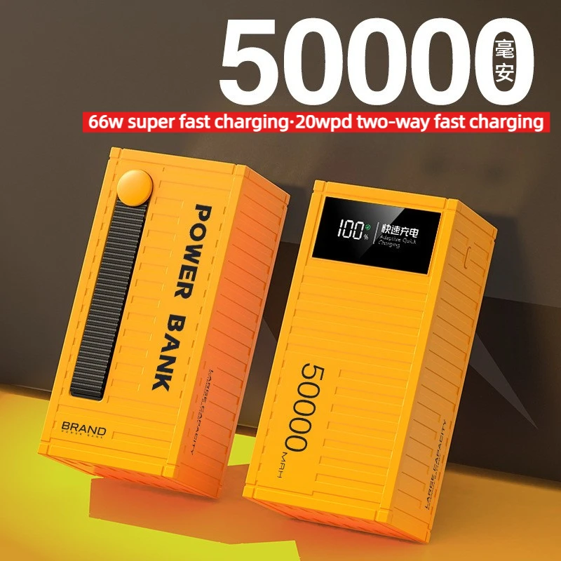 50000mAh 40000mAh 30000mAh Large Capacity Portable Charging Power Bank 120W Fast Charging Suitable for iPhone Samsung Xiaomi