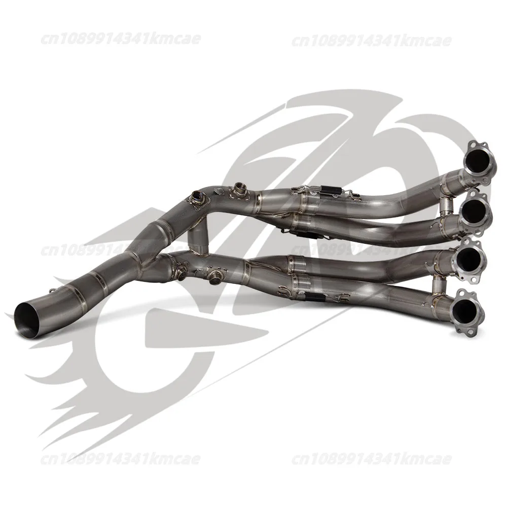 Motorcycle Locomotive Modification Exhaust For S1000R S1000RR New Titanium Alloy Front Section 60MM escapes para moto