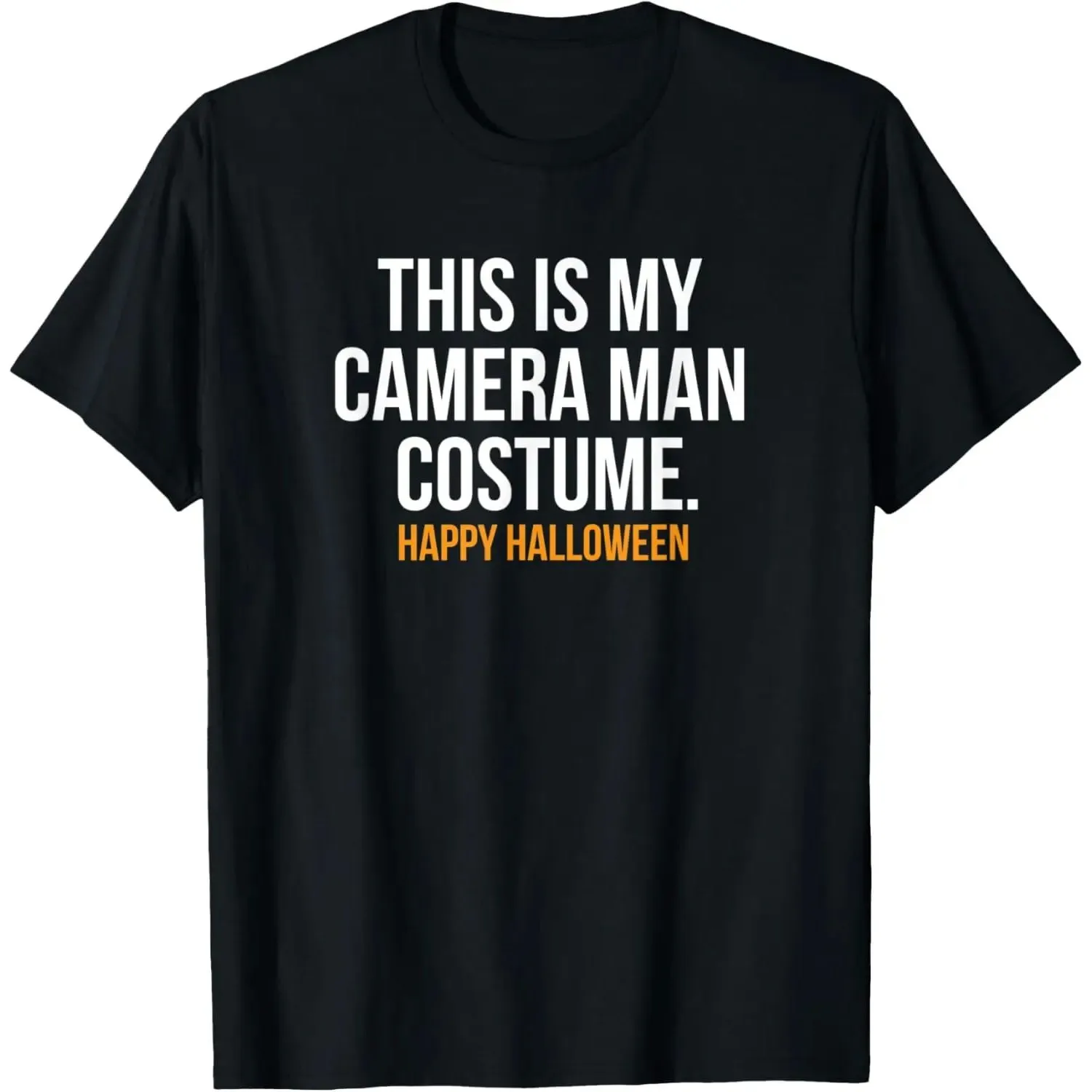 

Funny loween T-irt "This Is My Camera Man Costume" Women's Faion Comfortable Cotton Tee for Par And Casual Wear