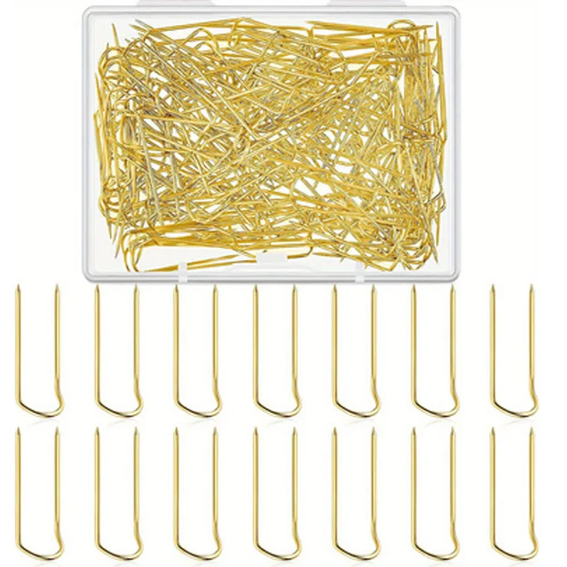 50pcs with boxed U-shaped needles, fixed needles, sewing needles, fabric positioning needles, home decoration card needles, sewi