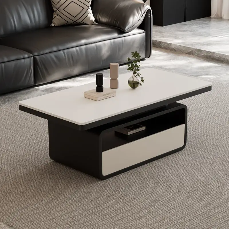 Modern, Cream, Square, Slate, Coffee Table, Living Room, Household, Creative, Minimalist
