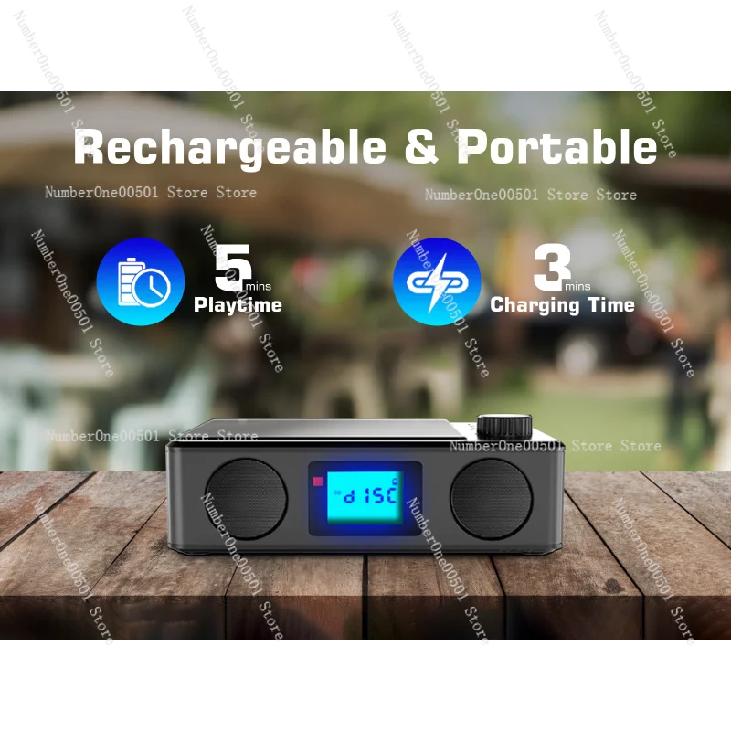 

Portable Bluetooth Audio Alarm Clock All-in-One Retro CD Player Stereo CD Player Radio