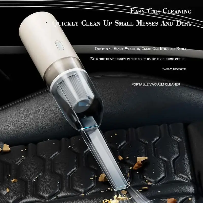 Handheld Vacuum Cordless Small Cordless Air Duster Powerful Suction Home And Car Vacuum USB Charging Hand Pump For Home Car