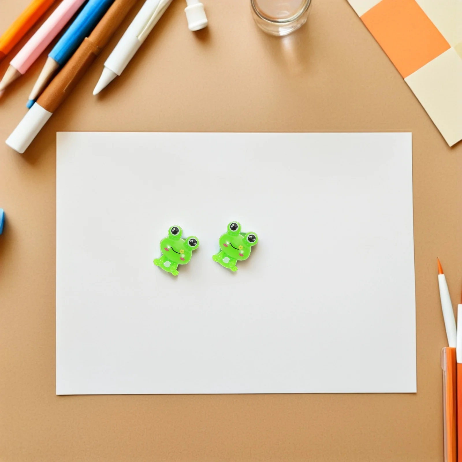 30 قطعة دبابيس ضغط الكرتون الأخضر لطيف الحيوان مسامير الإبهام للوحة الفلين جدار ديكور غرفة مكتب الفصول الدراسية نشرة