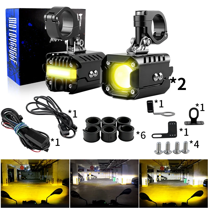 LED Motorcycle Headlight Spotlight Fog Lamps 120W Auxiliary Driving Lights For BMW K1600GT K1600GTL K1600 GT K1600 GTL K 1600 GT