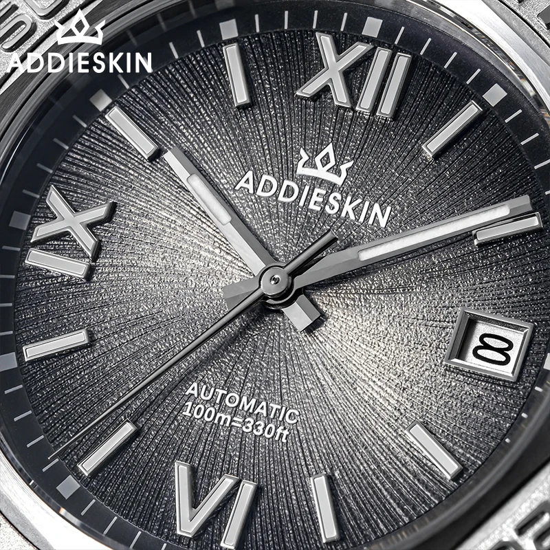 AddiesKin K002 Men's Luxury Watch Sapphire Glass Reloj Hombre 100m Diver BGW9 Luminous 9015 Movement Mechanical Automatic Watch