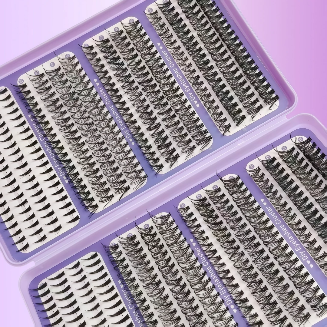 32 Rows European American Cross Border Individual Cluster Lash Book Segmented False Eyelashes Large Capacity Self Grafting Lash