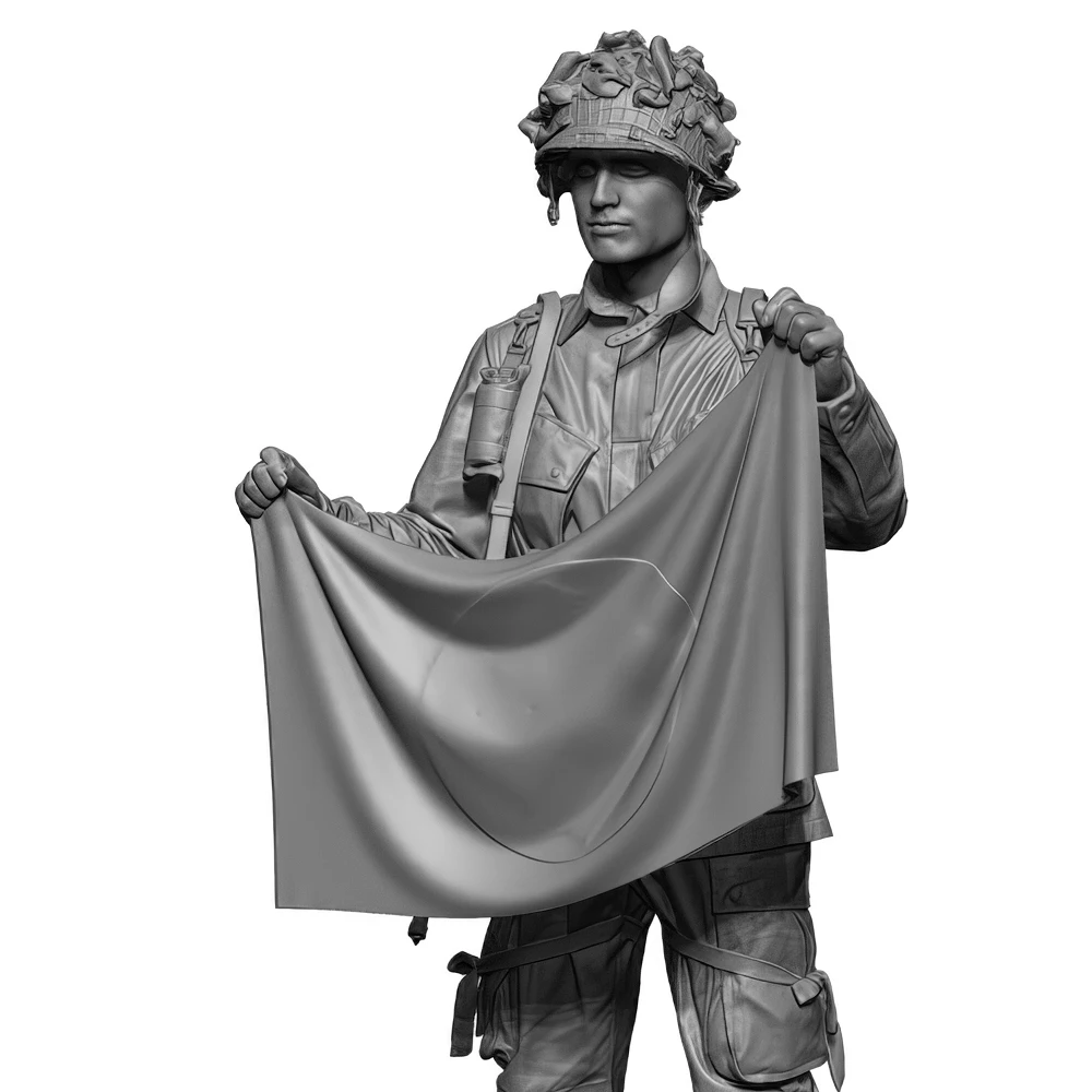 Resin Model figure soldier, 1/35 US Para, GK, military theme, Unassembled and unpainted kit