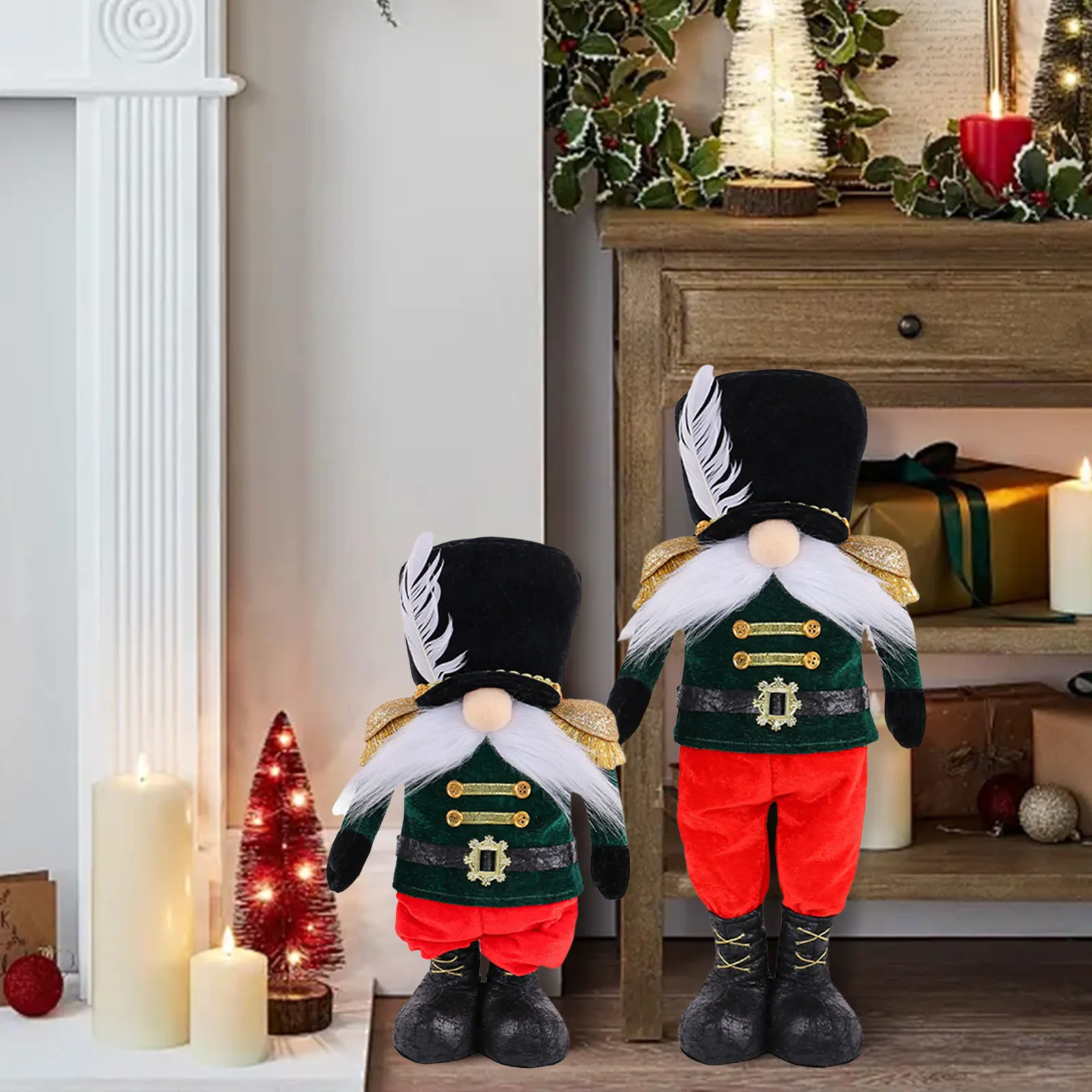 

Рождественские принадлежности, модные новые куклы-гномы, солдатские украшения с изысканной детализацией, идеально подходящие для праздничных дисплеев, украшений