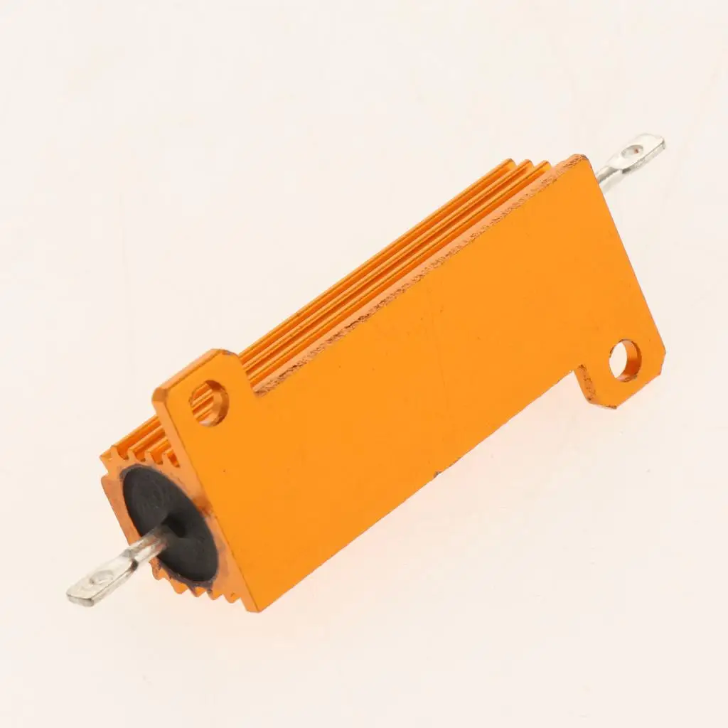 Alloy High Power Resistor Aluminum Case Miniature Load Equalizer for LED Light Hyper Flash Canceller in Auto Applications