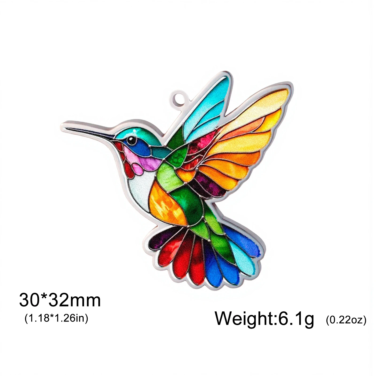 1 Stück Bunte Kolibri-Anhänger aus Edelstahl für DIY-Halsketten, Ohrringe, Schlüsselanhänger, Vogel-Tier-Accessoires, Großhandel – Detail 11