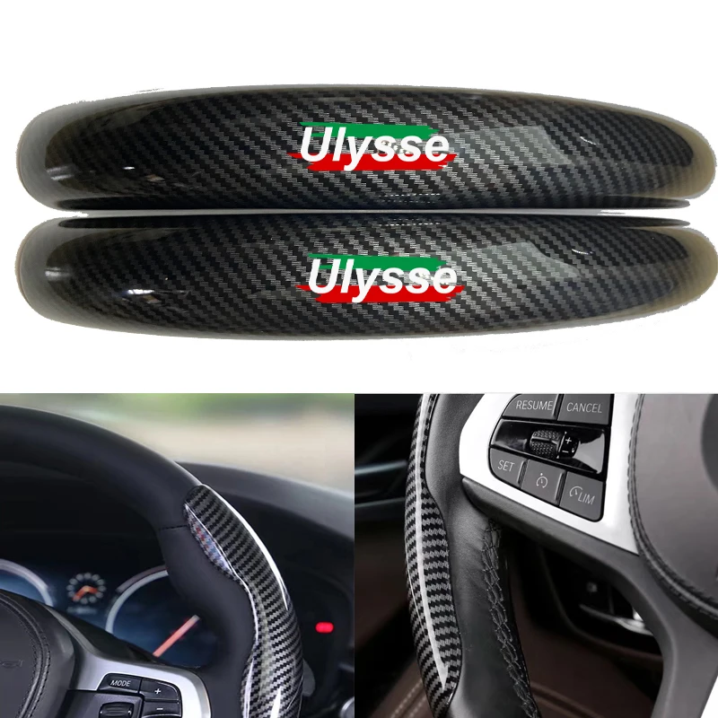 Car Sports Carbon Fiber Car Steering Wheel Cover Black Fiber For Fiat Ulysse 2 MK2 179 2003-2007 2008 2009 2010 2011 Car