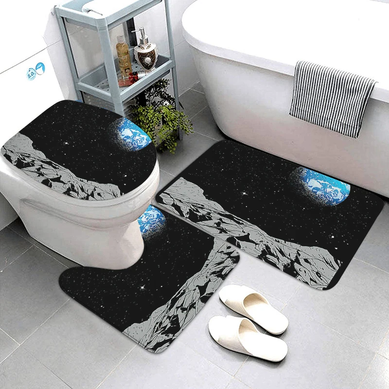 Decorative Bathroom Rug Shower Mat Moroccoflower Foot Mat Entrance Door Mat Kitchen Mat Bedroom Mat Bathtub color Party rug