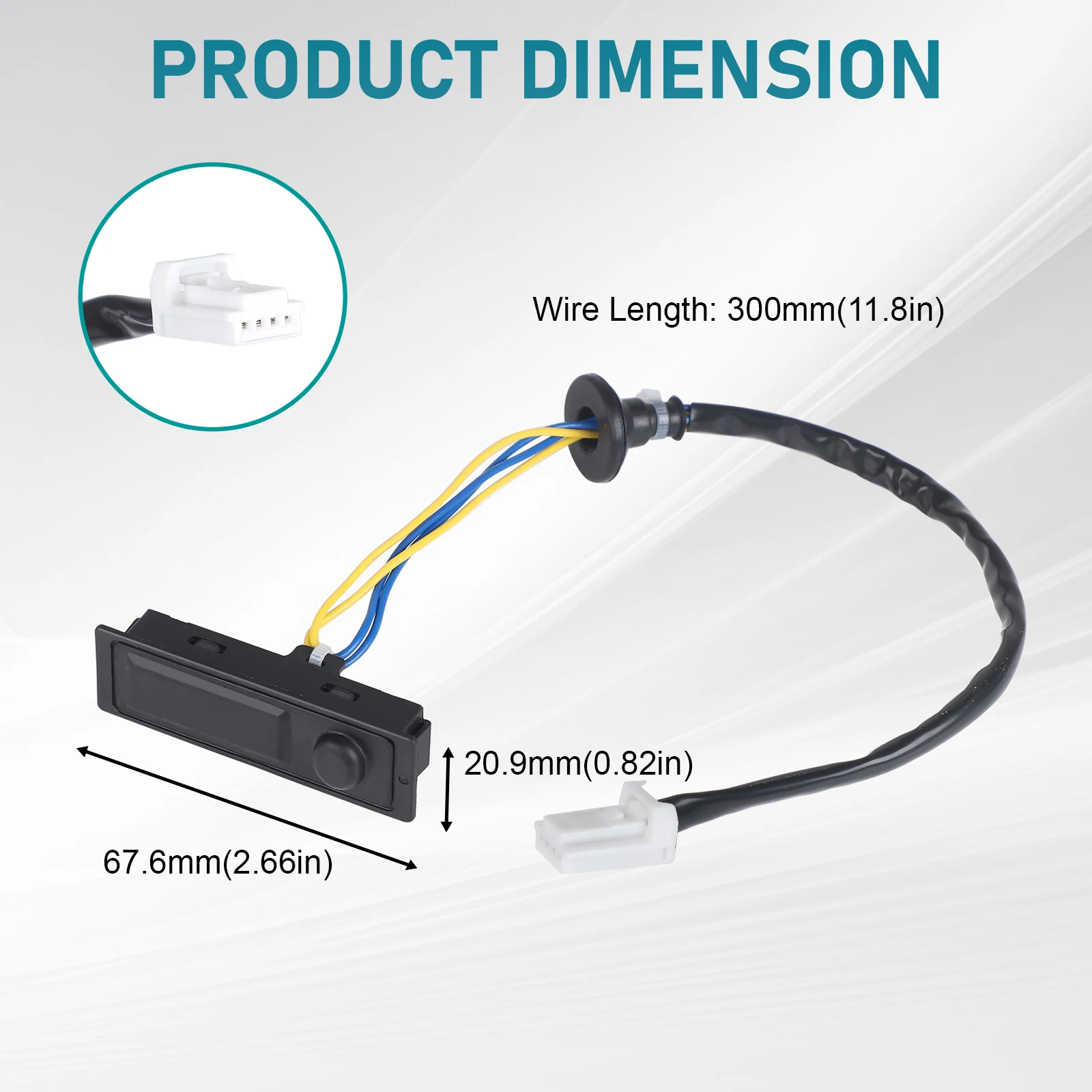 25380-4BA1A Rear Hatch Release Switch For 2014-2020 Rogue 2.0L 2.5L Hatch Button Trunk Latch  253804BA1A LiftGate Control Switch