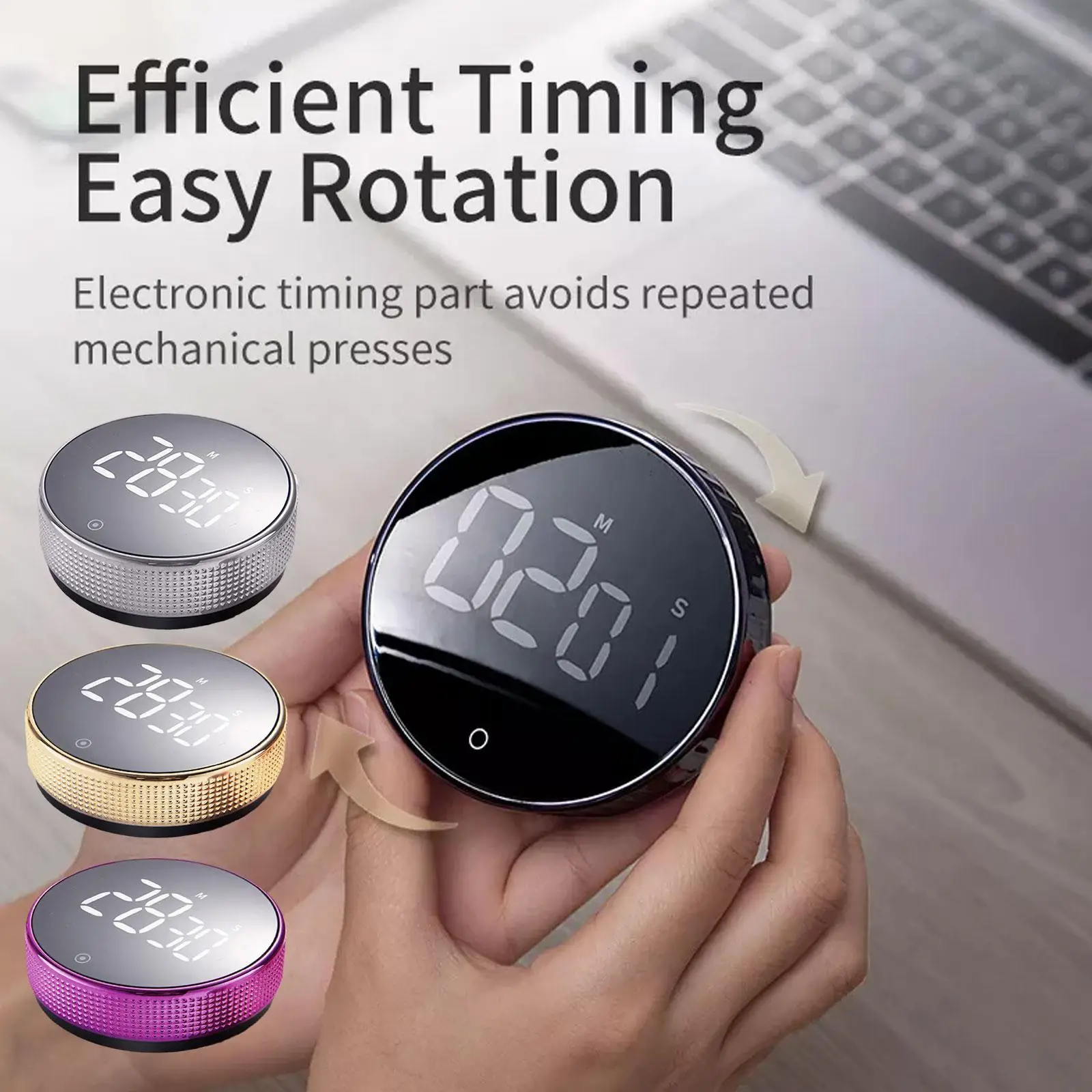 Magnetic Kitchen Timer Digital Timer Kitchen Shower Study Stopwatch LED Counter Alarm Remind Manual Electronic Countdown