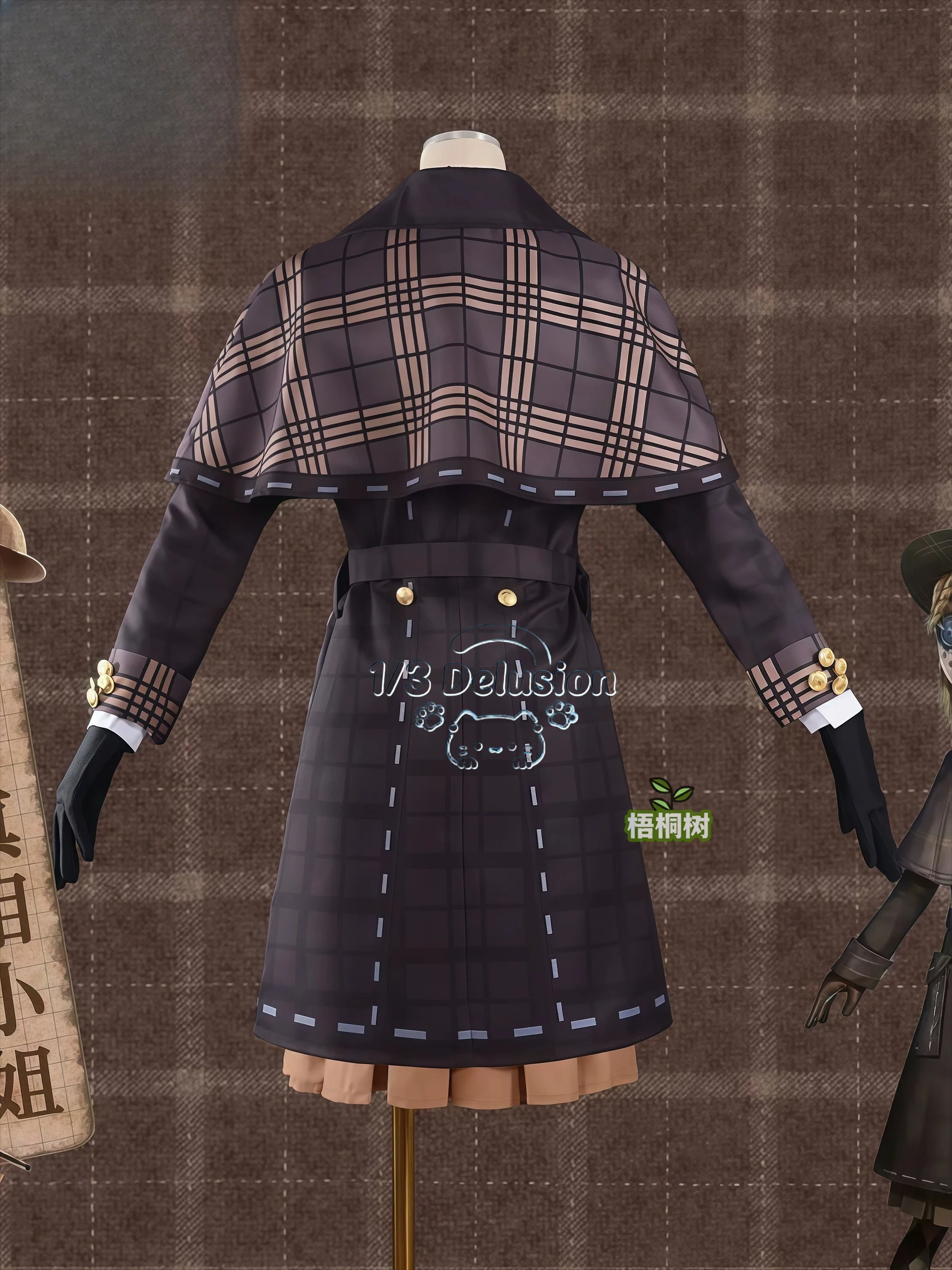 Costume de cosplay complet Identity V Gardener Lady Truth Emma Woods, tenue de détective britannique, vêtements de jeu de rôle pour filles, inspiré de l'anime