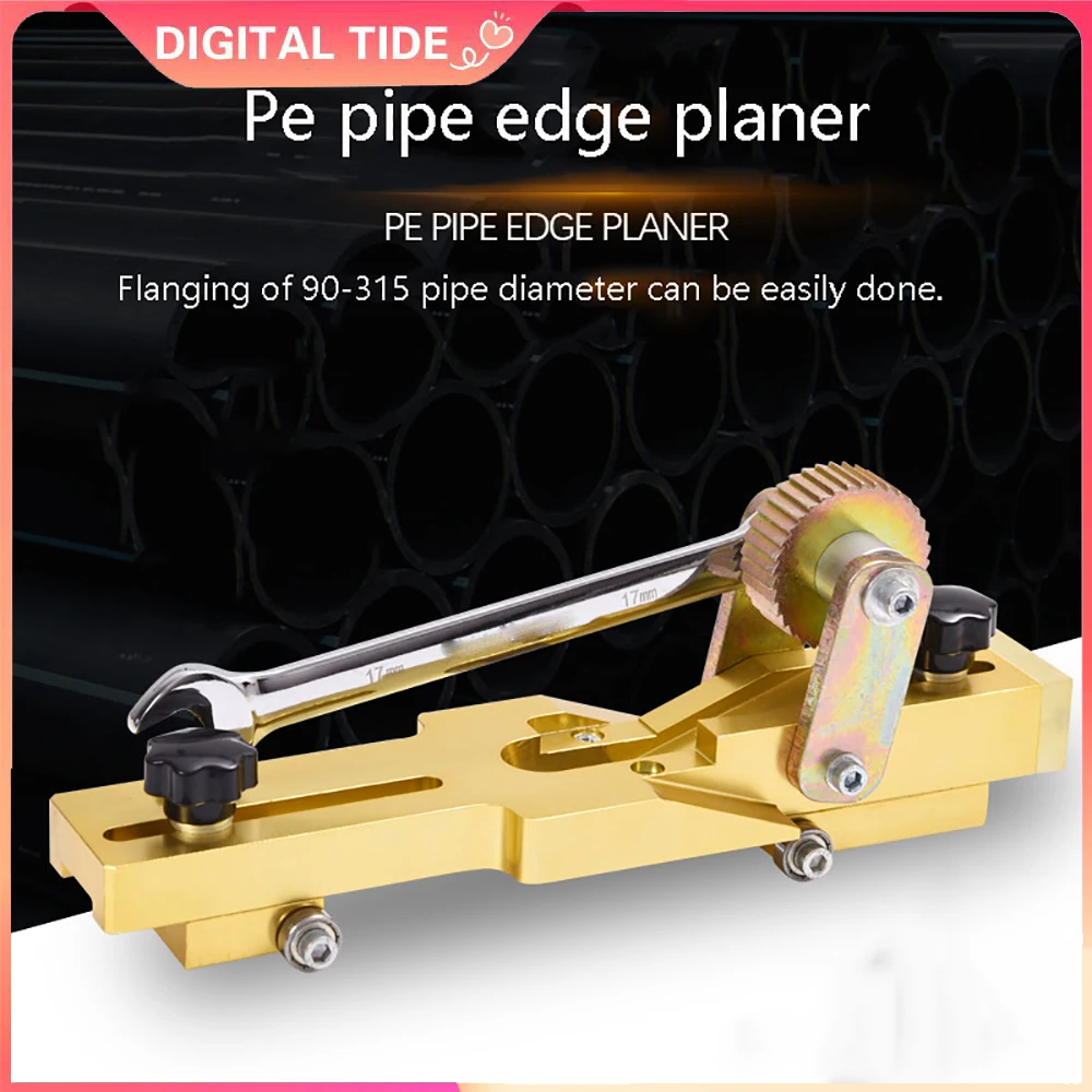 

Welded Edge Cutting Gas Pipe Shavings Flange Cutter 90-315mm Manual Pe Pipe Edge Planer Hot Melt Hip Welding Machine