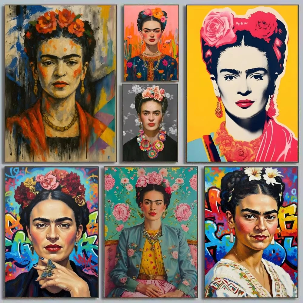 DIY Paint By Numbers Frida Kahlo Mexican Surrealism Self Portrait for Adults Beginner Canvas Wall Art Home Decor Gift Frameless