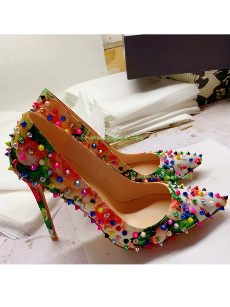Printing Pointed High heel Mul - Up Lighting Decor 评论和价格
