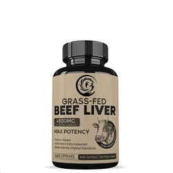 Grass fed Dried Beef Liver Capsules - Natural Iron, Vitamin A, B12- New Zealand Planted No Resistance