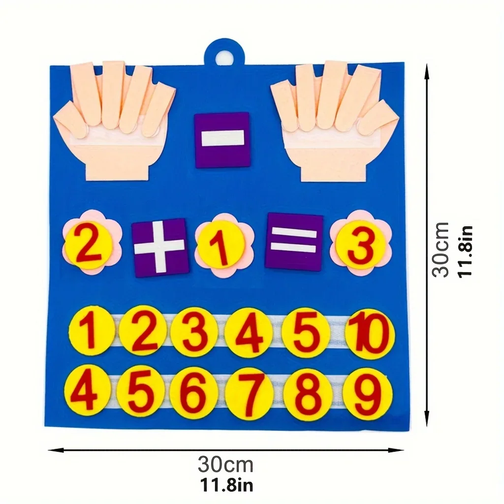 Kind Montessori Voelde Vinger Nummers Wiskunde Speelgoed Kinderen Tellen Vroeg Leren Educatief Bord Voor Peuter Onderwijs Hulp