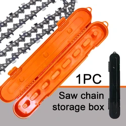 Portable Lightweight Chainsaw Chain Storage Case For 10in 16in 18in 20in Large Capacity Space Saving Plastic Material