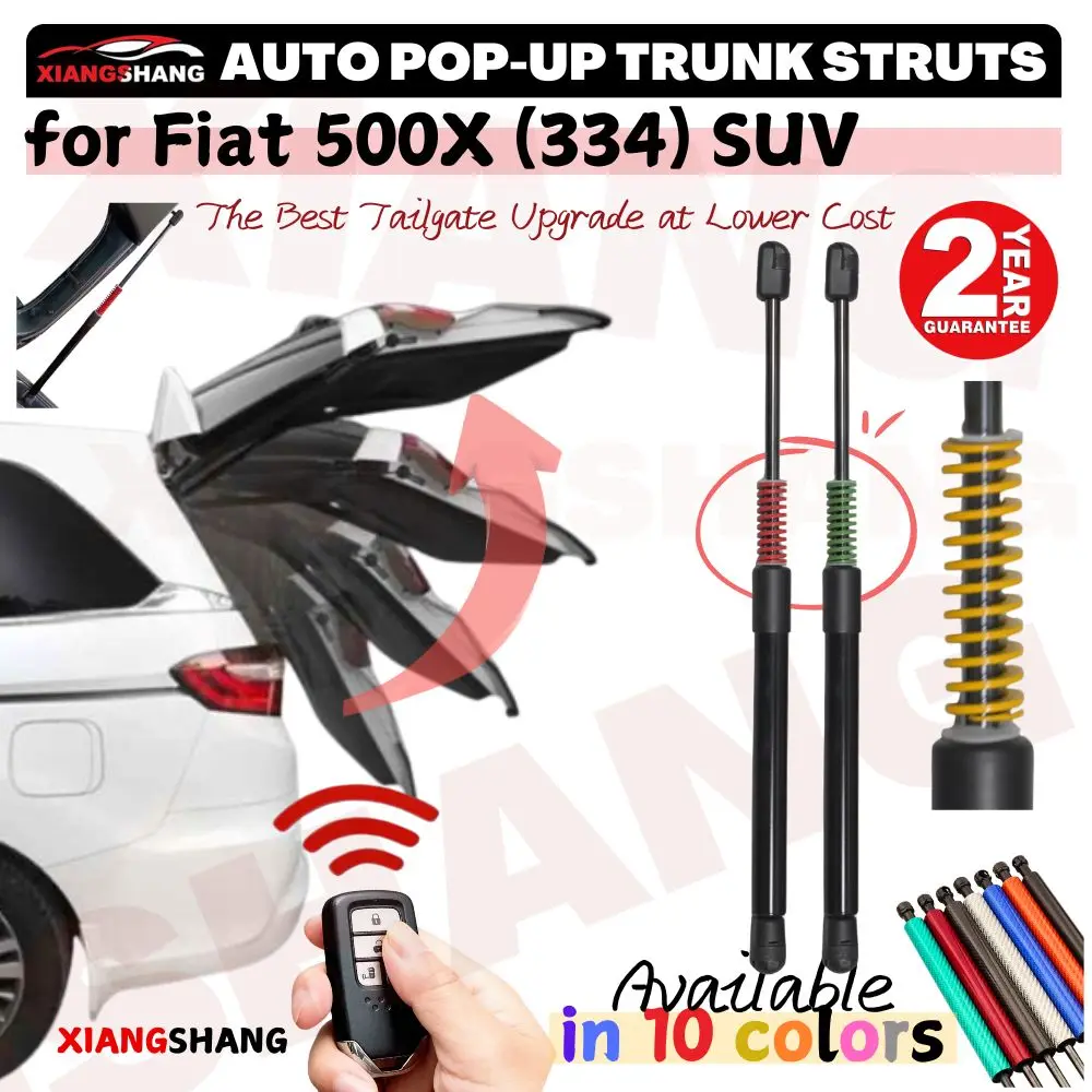 Auto Pop-Up Trunk Struts for Fiat 500X (334) 2014-present SUV Automatic Opening Gas Lift Support with Springs Boot