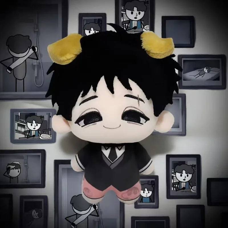 Li Yu Zhang Dongdong Plush Doll Set Chibi Boy Stuffed Toy with Cat Ears Cute Novel Character Collectible Gift for Web Novel Fans