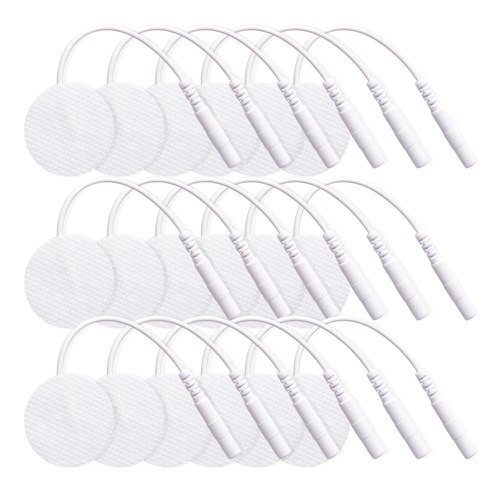 

50/100Pcs Non-woven Fabric Electrodes Pads Self Adhesive Replacement Massage Patch Tens for EMS Muscle Stimulator Body Massager
