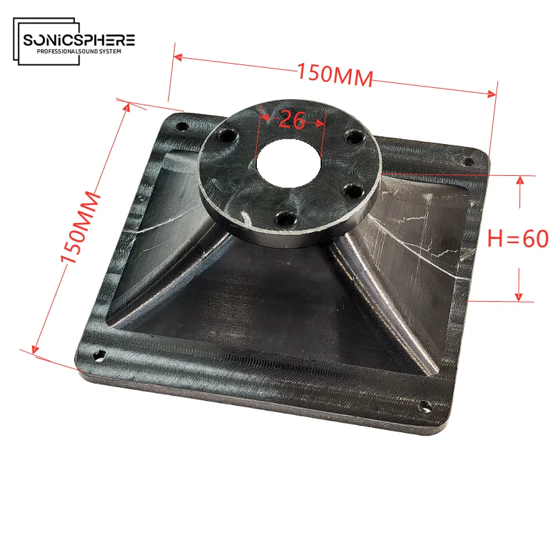 SonicSphere 1 Inch Horn Speaker Accessories Kit Full Range Cabinet Compress Driver 150L 150W 60H for Audio Equipment