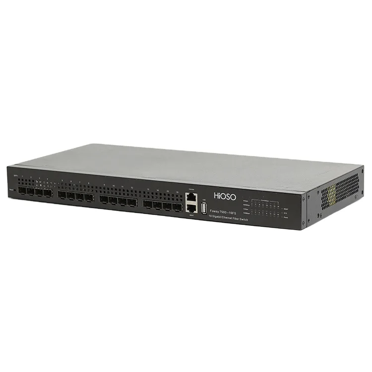 Latest Desirable 16 1000M/10G SFP Fiber Ports Oem Network  Ethernet Switch