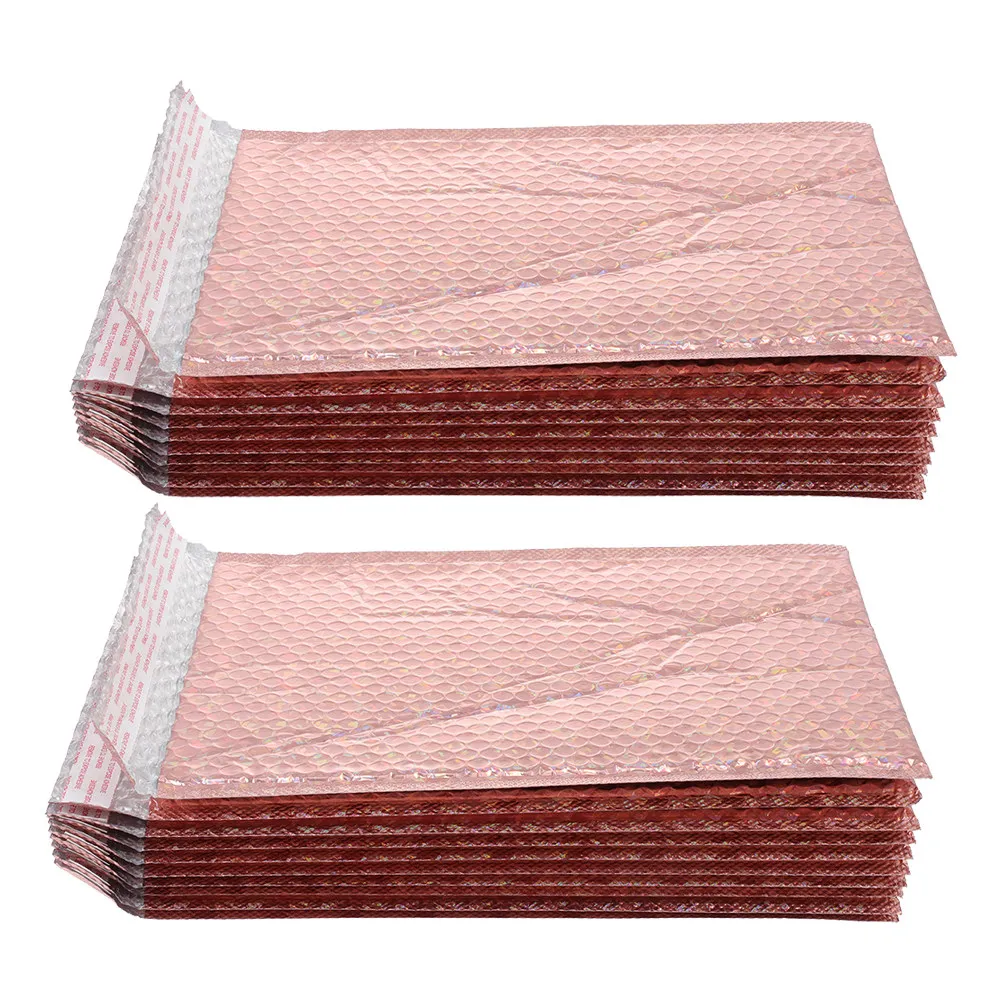 

25 шт. пакетов для хранения с пузырчатой пленкой, устойчивых к разрывам, экономичных, для офиса, дома, доставки и пересылки