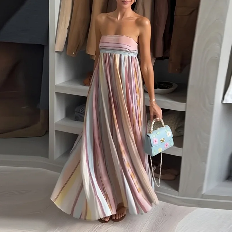 Elegant Summer Dress Women Sexy Backless Wrap Maxi Dresses Spring Summer Vacation Bodycon Midi Dresses