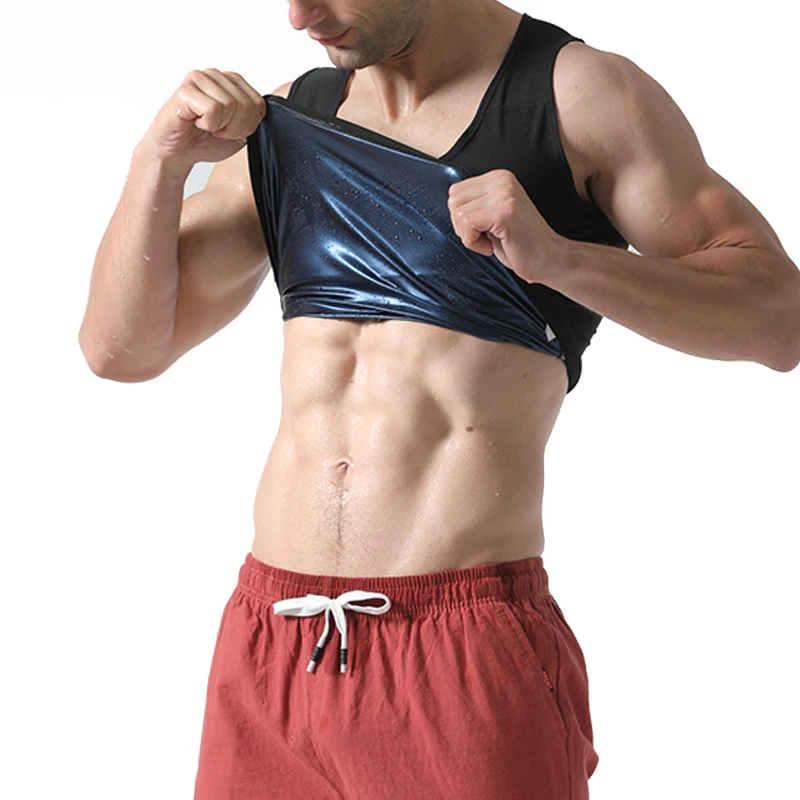 

Men Abdomen Reducer Body Shaper Promote Sweat Sauna Waist Trainer Slimming Body Shapers Vest Shapewear Fat Burner Corset Top ﻿